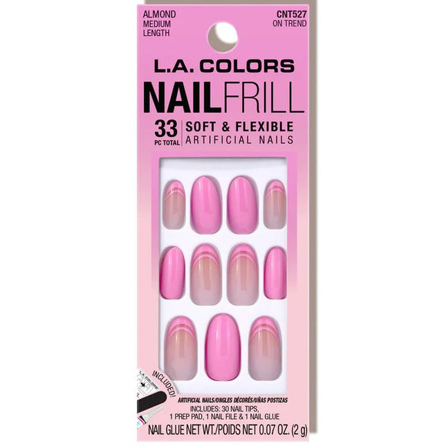 LA Colors Nail Frill Soft & Flexible Artificial Nails On Trend