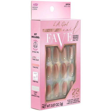 LA Girl Luxe Shine Fave Nail Tips - Into You