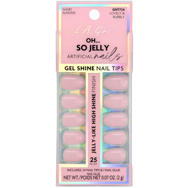 LA Girl Oh So Jelly Nail Tips  - Lovely & Bubbly