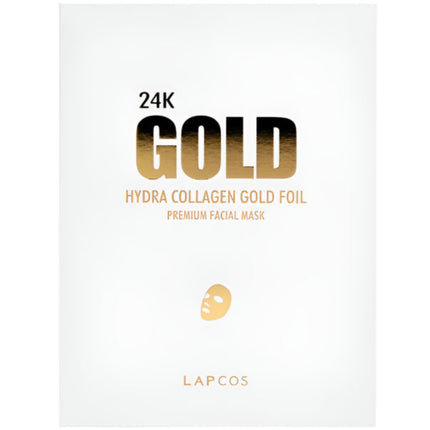 Lapcos 24K Gold Foil Premium Collagen Face Mask