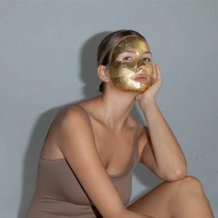 Lapcos 24K Gold Foil Premium Collagen Face Mask - 5 Pack