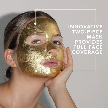 Lapcos 24K Gold Foil Premium Collagen Face Mask - 5 Pack