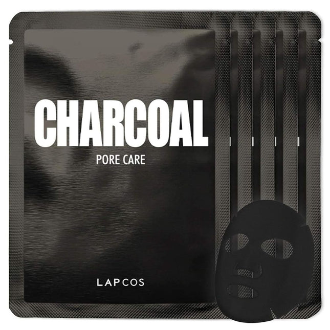 Lapcos Daily Charcoal Sheet Mask - Skin Detox - 5 Pack