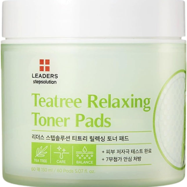 Leaders Cosmetics USA Stepsolution Teatree Relaxing Toner Pads (60 Pads)