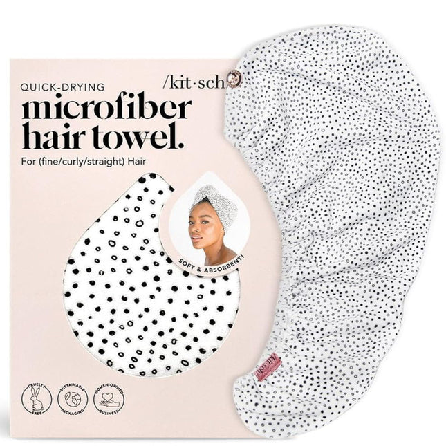kitsch Microfiber Hair Towel Micro Dot