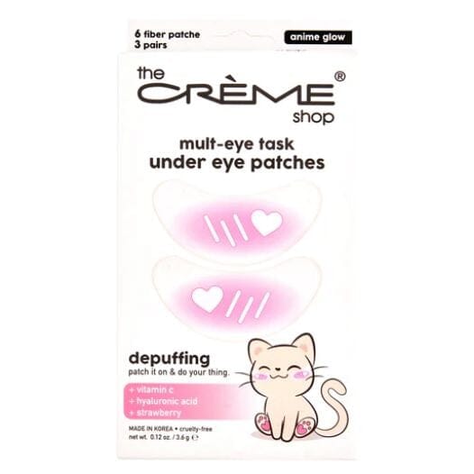 The Creme Shop Mult-Eye Task Under Eye Patches - Depuffing - Anime Glow (3 Pairs)
