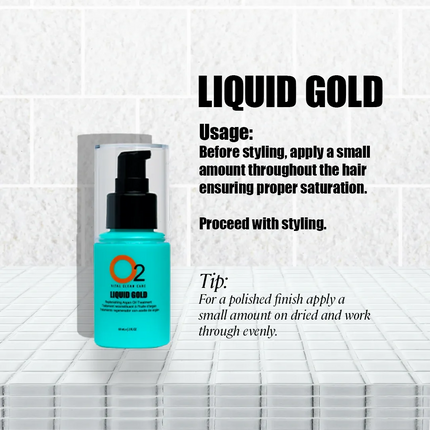 O2 Professional LIQUID GOLD Replenishing Argan Oil Treatment