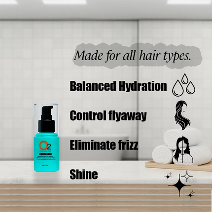 O2 Professional LIQUID GOLD Replenishing Argan Oil Treatment