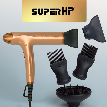 Olivia Garden SuperHP High Performance Professional Hair Dryer (Bronze)