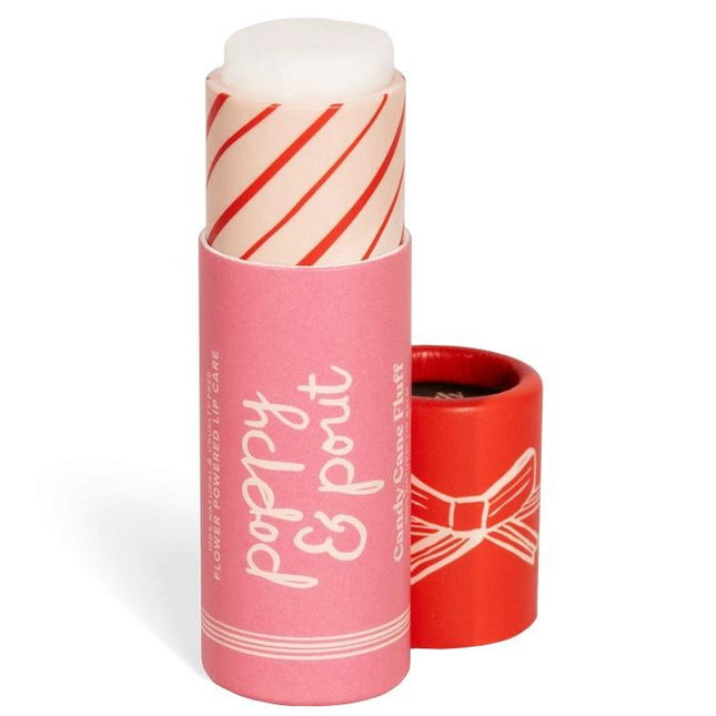 Poppy & Pout Lip Balm - Candy Cane Fluff (Holiday)