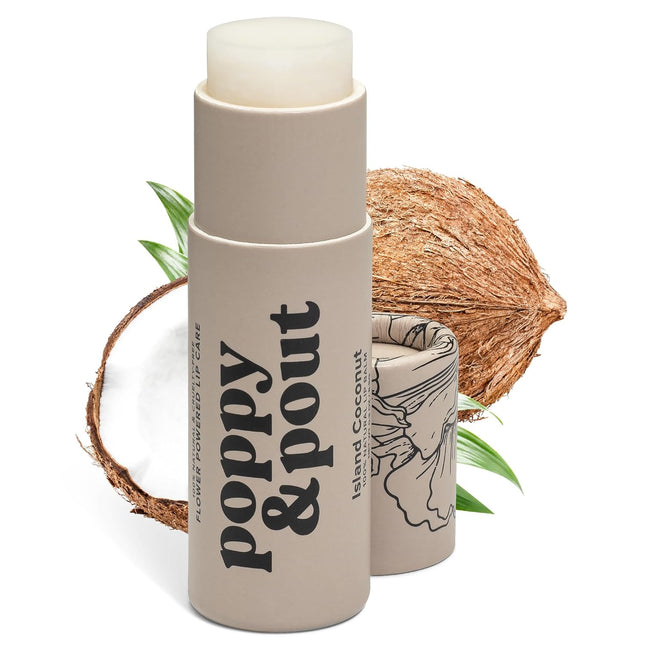 Poppy & Pout Lip Balm - Island Coconut