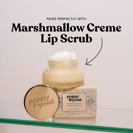 Poppy & Pout Lip Balm - Marshmallow CremePoppy & Pout Lip Balm - Marshmallow Creme