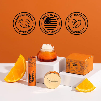 Poppy & Pout Lip Balm - Orange Blossom