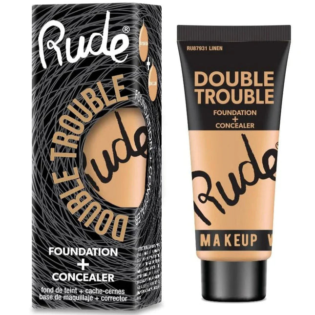 Rude Cosmetics Double Trouble Foundation + Concealer