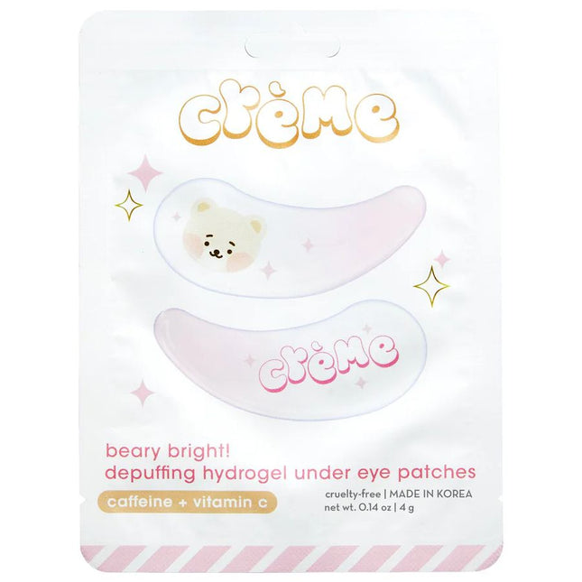 The Creme Shop Beary Smooth Hydrogel Under Eye Patches - Caffeine & Vitamin C