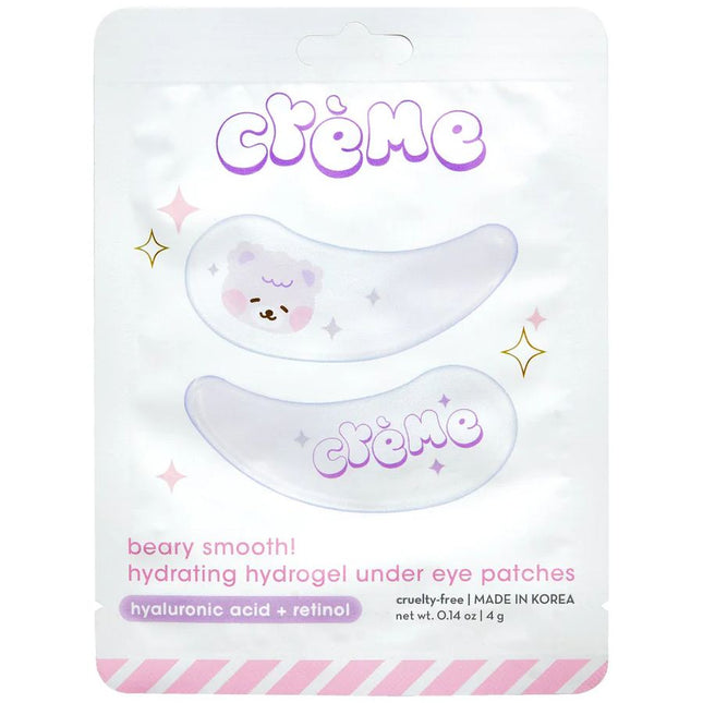 The Creme Shop Beary Smooth Hydrogel Under Eye Patches - Hyaluronic Acid & Retinol
