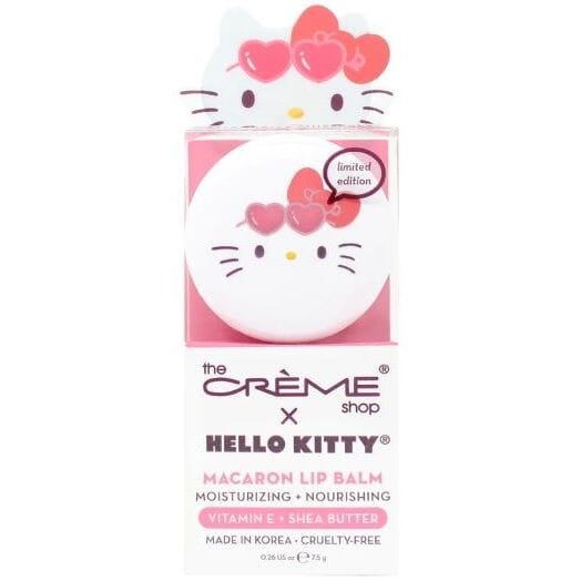 The Creme Shop Hello Kitty Macaron Lip Balm - Strawberry Milkshake Flavored