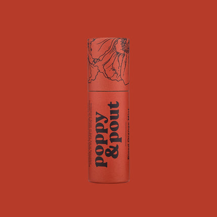Poppy & Pout Lip Balm - Blood Orange Mint