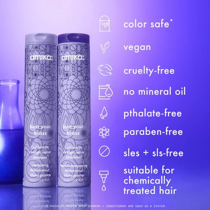 Amika Bust Your Brass Cool Blonde Repair Conditioner
