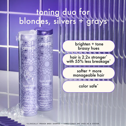 Amika Bust Your Brass Cool Blonde Repair Conditioner