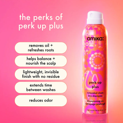 Amika Perk Up Plus Extended Clean Dry Shampoo