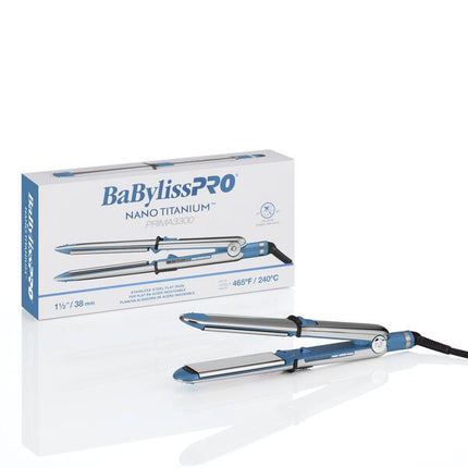 BaBylissPRO Nano Titanium 1 1/2" Prima Stainless Steel Styling Iron