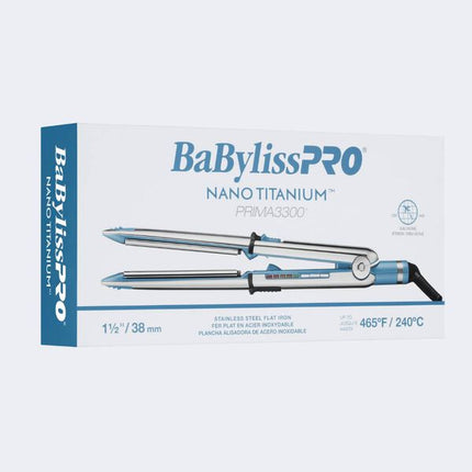 BaBylissPRO Nano Titanium 1 1/2" Prima Stainless Steel Styling Iron
