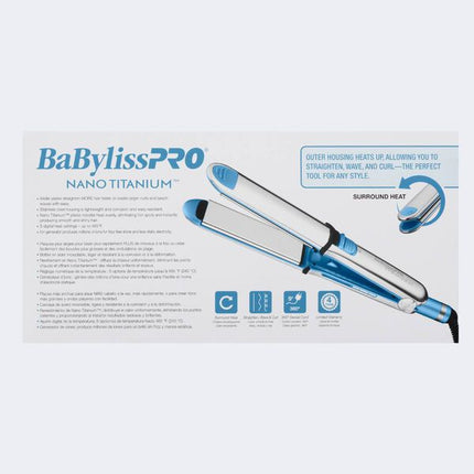 BaBylissPRO Nano Titanium 1 1/2" Prima Stainless Steel Styling Iron