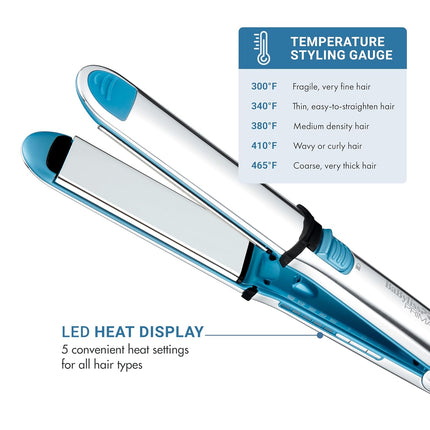 BaBylissPRO Nano Titanium 1 1/2" Prima Stainless Steel Styling Iron