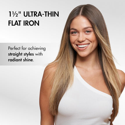 BaBylissPRO Nano Titanium Limited Edition Black & Blue 1" Ultra-Thin Flat Iron