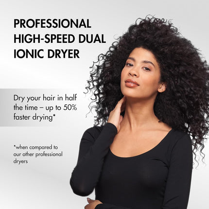 BaBylissPRO Nano Titanium Black & Blue Professional High-Speed Dual Ionic Dryer