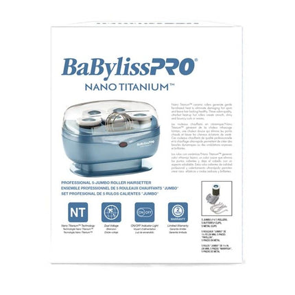 BaBylissPRO Nano Titanium Professional Hot Rollers - 5 Jumbo Rollers