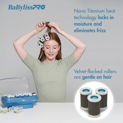 BaBylissPRO Nano Titanium Professional Hot Rollers - 20-Rollers