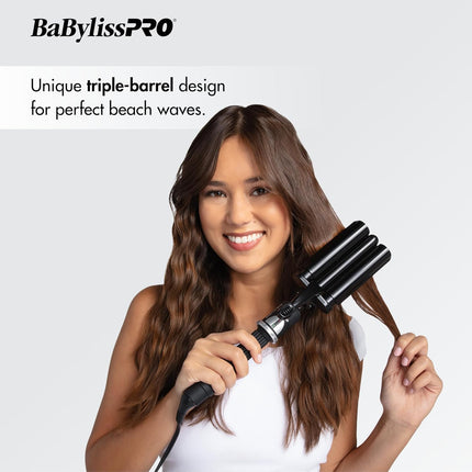 BaBylissPRO Porcelain Ceramic Triple Barrel Waver