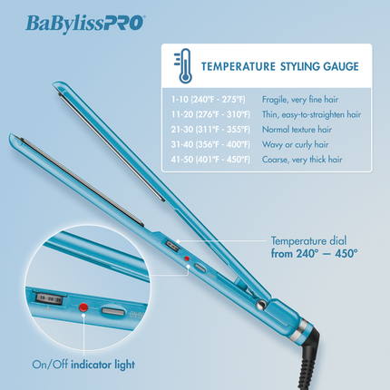 BaBylissPRO Nano Titanium 1" Ultra-Thin Straightener