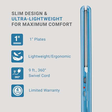 BaBylissPRO Nano Titanium 1" Ultra-Thin Straightener