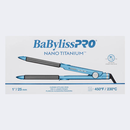 BaBylissPRO Nano Titanium™ 1" Curved Styling Iron