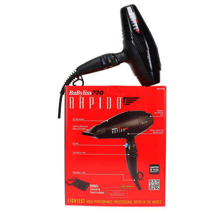 BaBylissPRO Rapido Italian Dryer Black 3