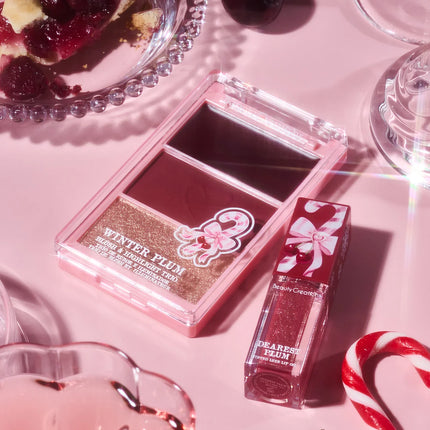 Beauty Creations Xmas Dashin' Darling Blush, Highlight & Tinted Luxe Lip Oil Set