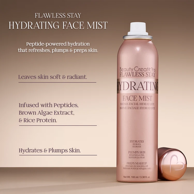 Beauty Creations Flawless Stay Aerosol Face Mist - Hydrating Face Mist