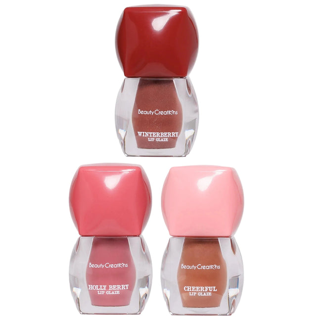 Beauty Creations Xmas Cherry On Top Lip Glaze Set