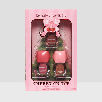 Beauty Creations Xmas Cherry On Top Lip Glaze Set