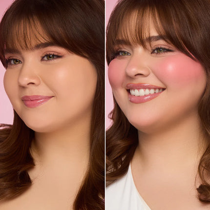 Beauty Creations Liquid Blush  Model Wearing  OK Coral