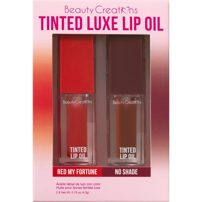 Beauty Creations Tinted Luxe Lip Oil Set - Bold Moves