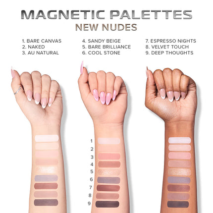 Beauty Creations Magnetic Palettes New Nudes Swatch