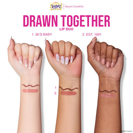Beauty Creations Rugrats x Beauty Creations Drawn Together Lip Duo