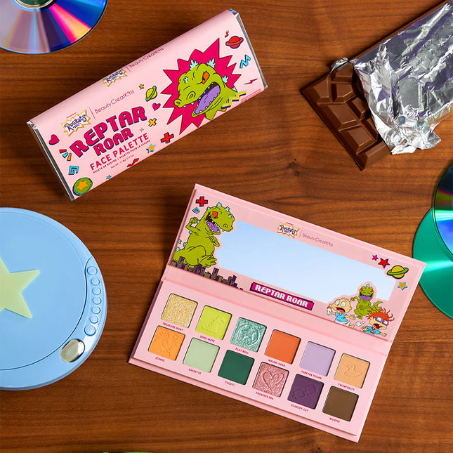 Beauty Creations Rugrats x Beauty Creations Reptar Roar Face Palette