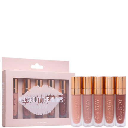 Beauty Creations Velvet Stay Lip Paint Set - All About The Nudes