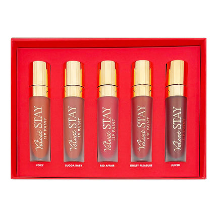 Beauty Creations Velvet Stay Lip Paint Set - Red Desire