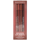 Beauty Creations Wooden Lip Pencil Set 6 PC Set - Nude
